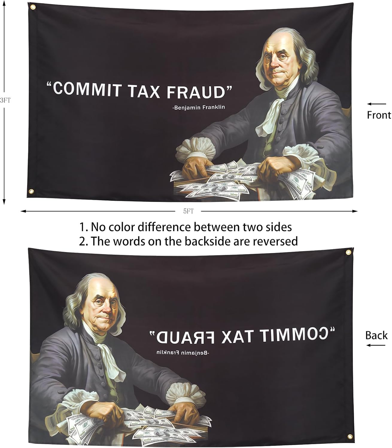 Bandera 3x5pies Cita Bandera Meme Universitaria Dormitorio