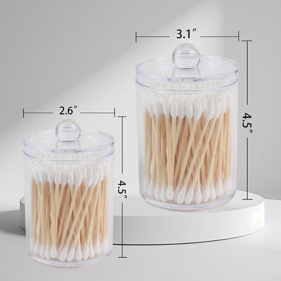 Pack 2 Dispensadores Qtip 10 y 12oz Acrílico