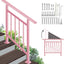 Barandilla escalera metal rosa ajustable 1-3 escalones