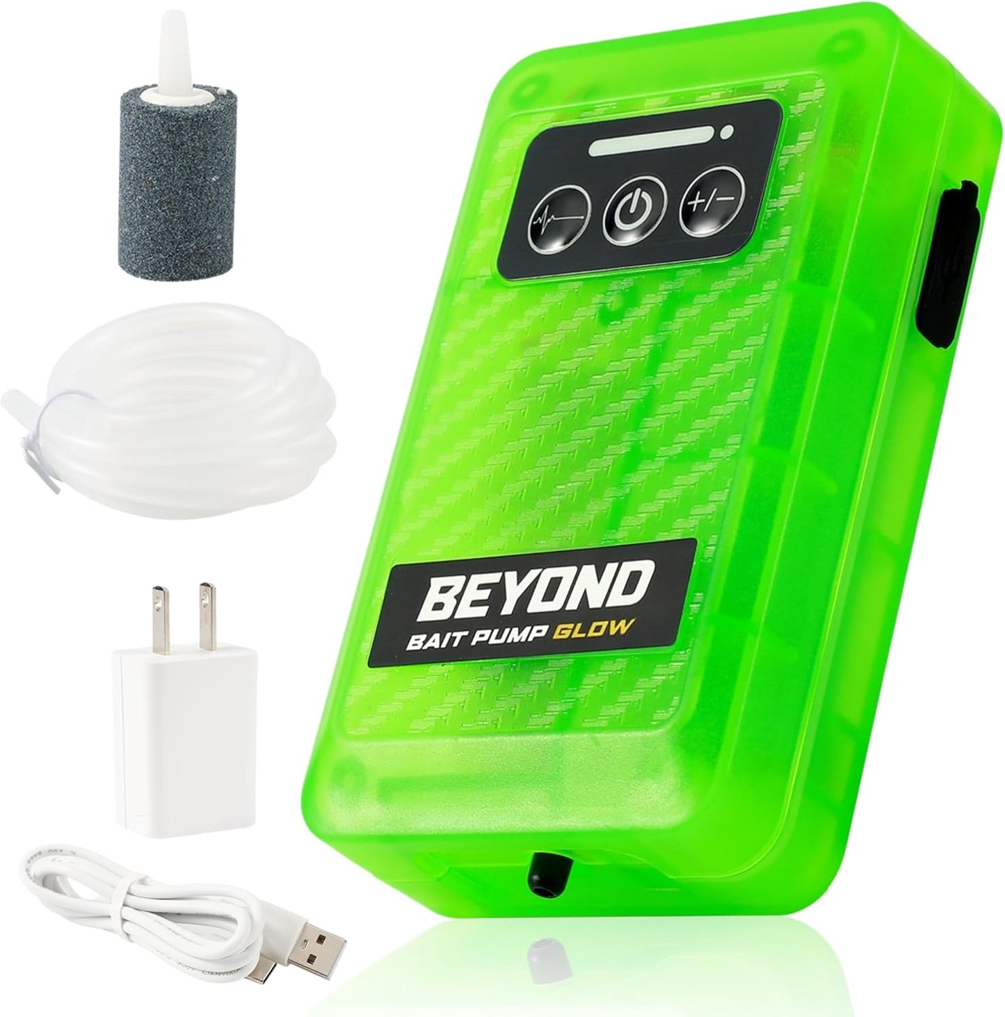 Aireador recargable con luz 4 velocidades resistente al agua