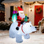 Decoración inflable Santa Claus 6ft luces LED jardín