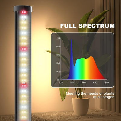 Luz LED cultivo plantas 50pulg espectro completo con temporizador