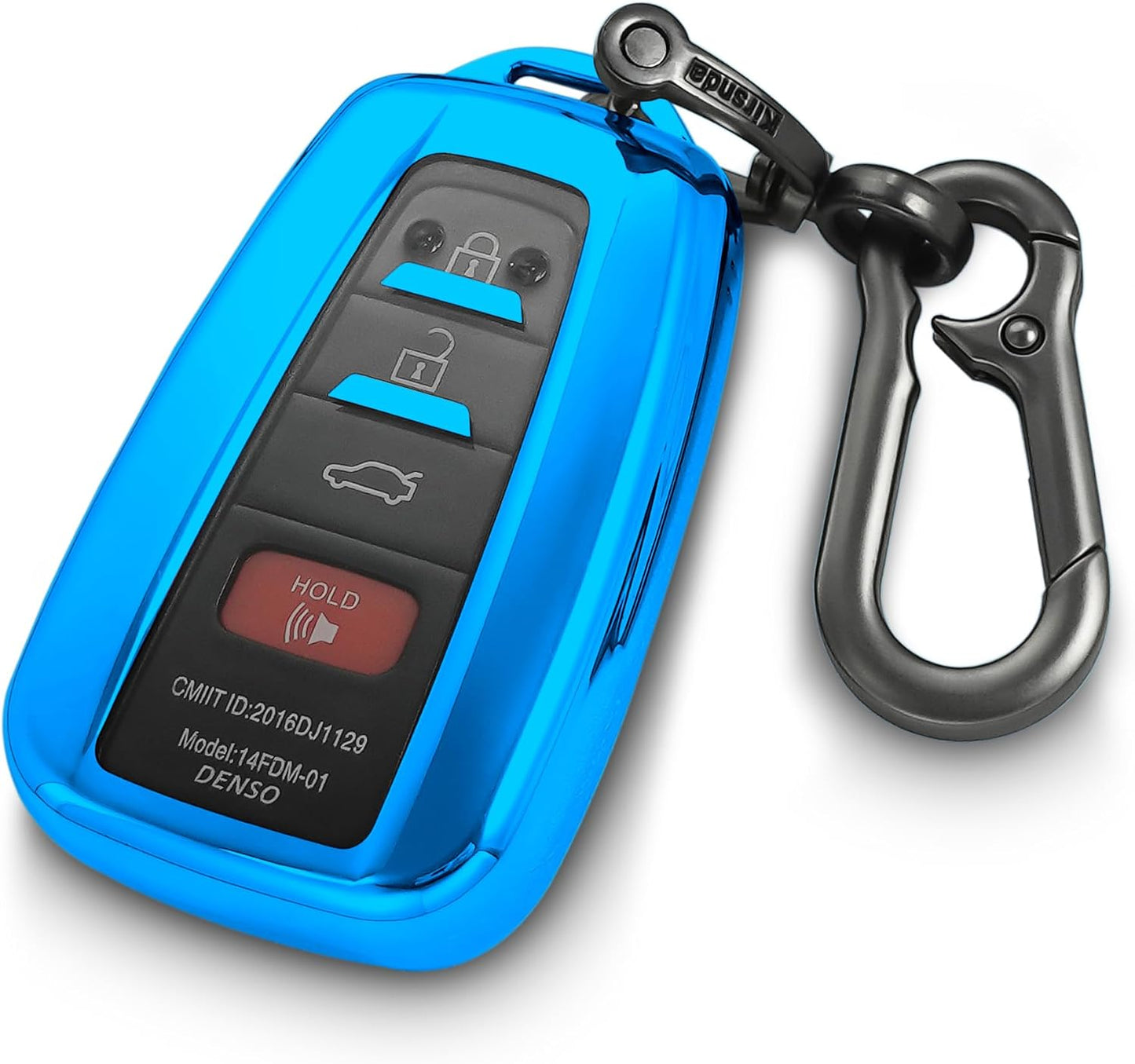 Funda llavero Toyota TPU suave comp CHR Camry 16-22 azul