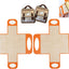 Forro silicona pan 4 asas 2 eslingas reutilizables 9x5pulg