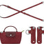Bolso cuero correa ajustable reemplazo Le Pliage Mini Rojo Granada