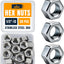 Set 20 Tuercas Hex 1/2-13 Acero Inox 304 SAE Caja Reutiliz.