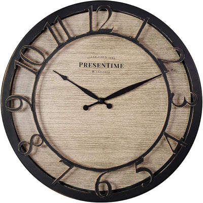 Reloj pared serie Farmhouse 13pulg bronce aceitado