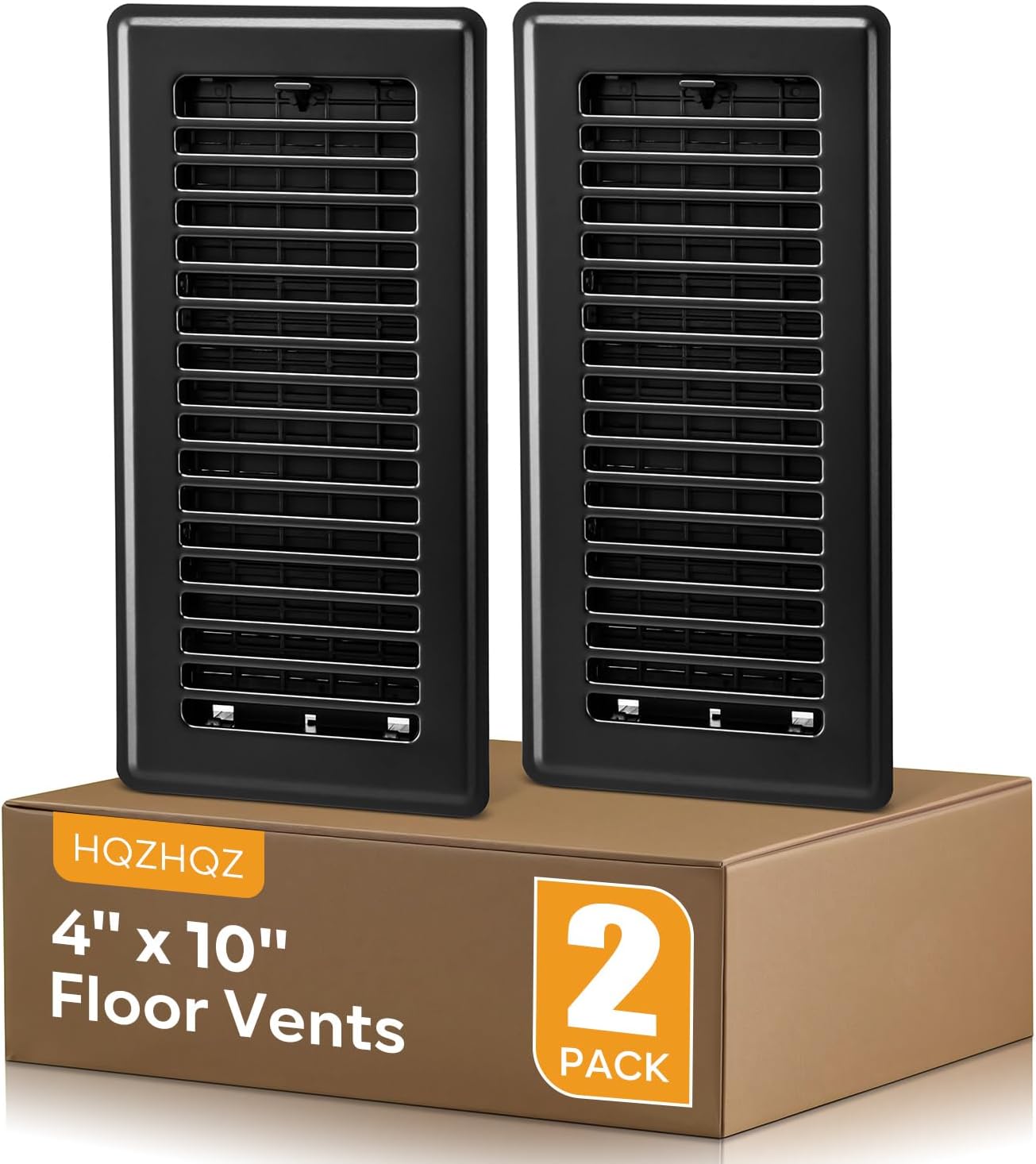 Registro piso 4x10 acero resistente 2 Pzas