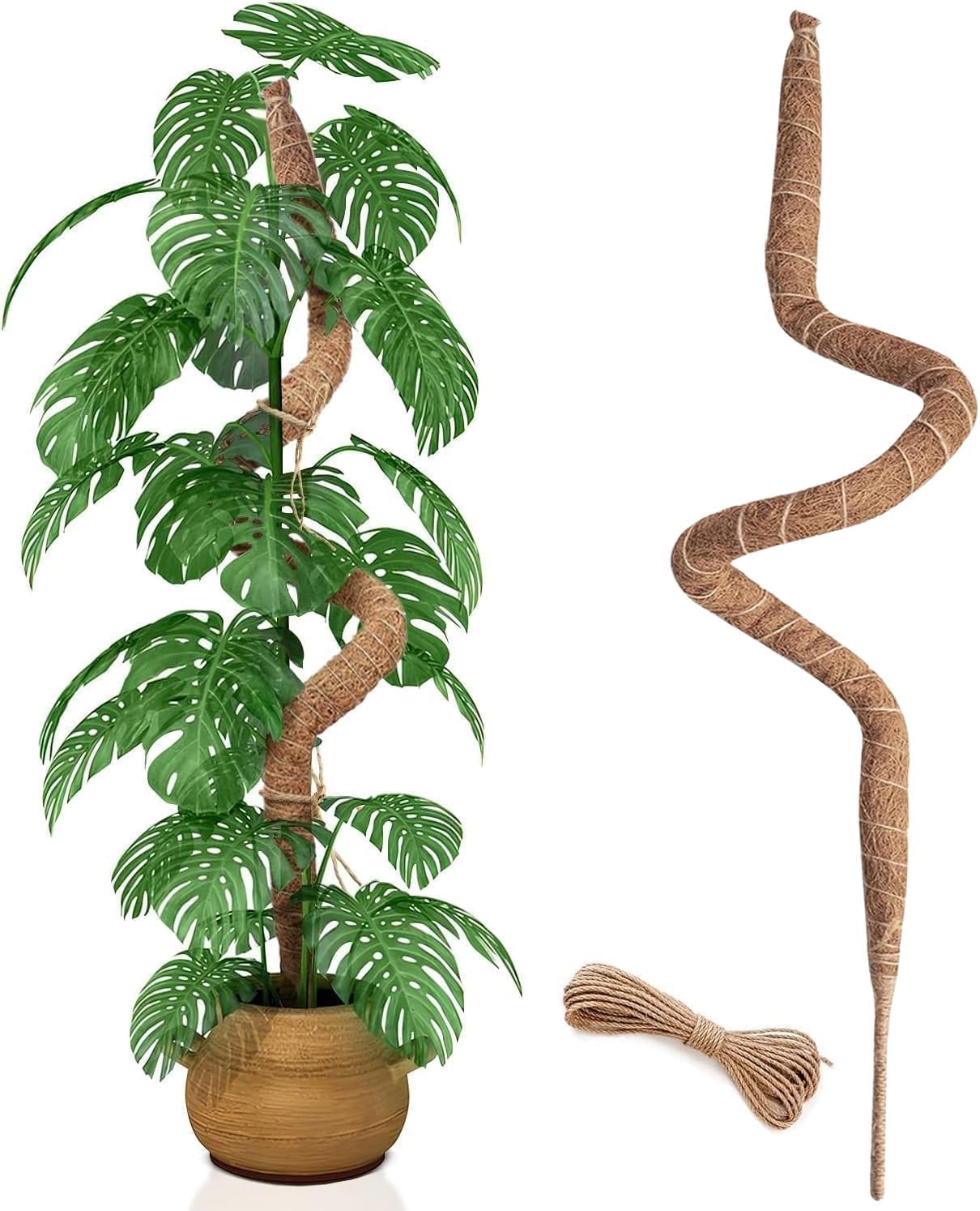 Poste musgo flexible para plantas trepadoras 35pulg