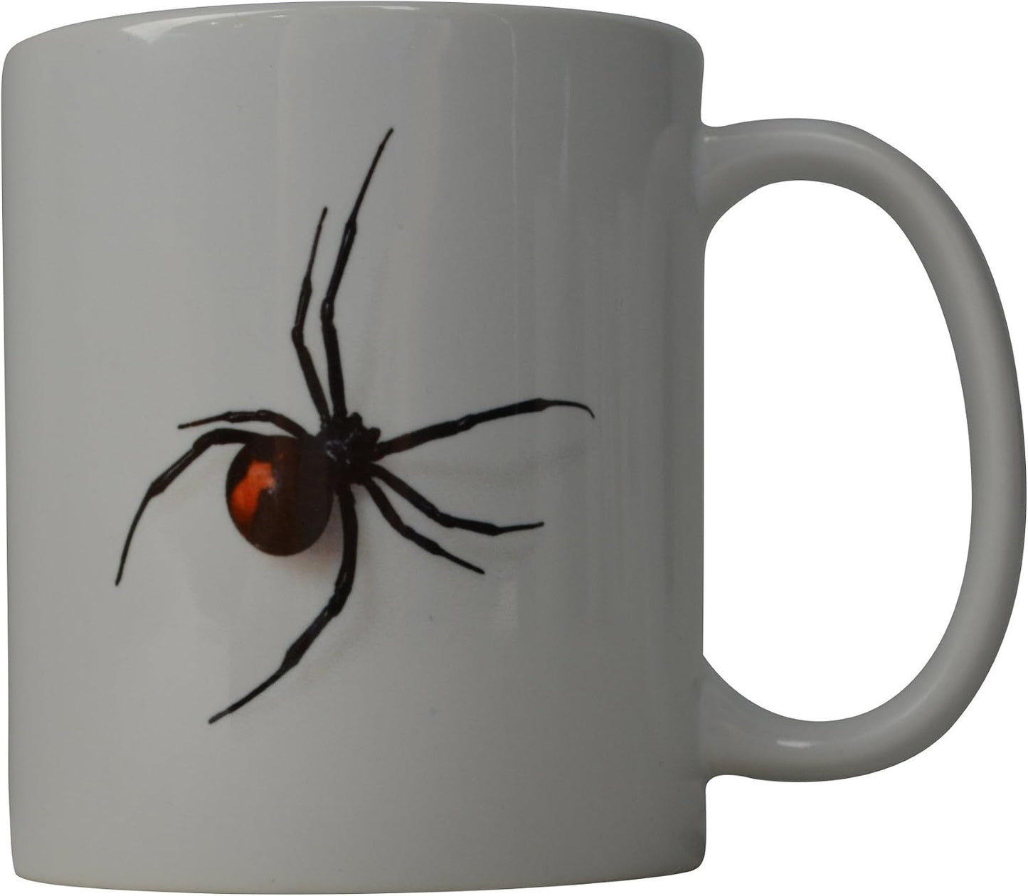 Taza café diseño araña negra regalo oficina fiesta