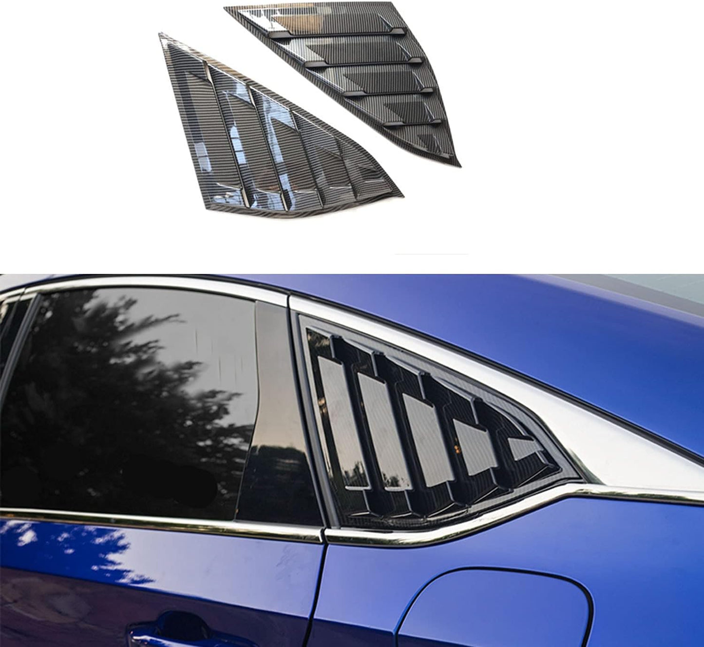 Paneles laterales Honda Accord 2018-22 fibra carbono 2 Pzas