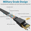 Cable Ethernet Cat 8 30ft 40Gbps STP chapado oro resistente UV