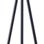 Lámpara pie 60.25in metal negro con puntas madera 150W