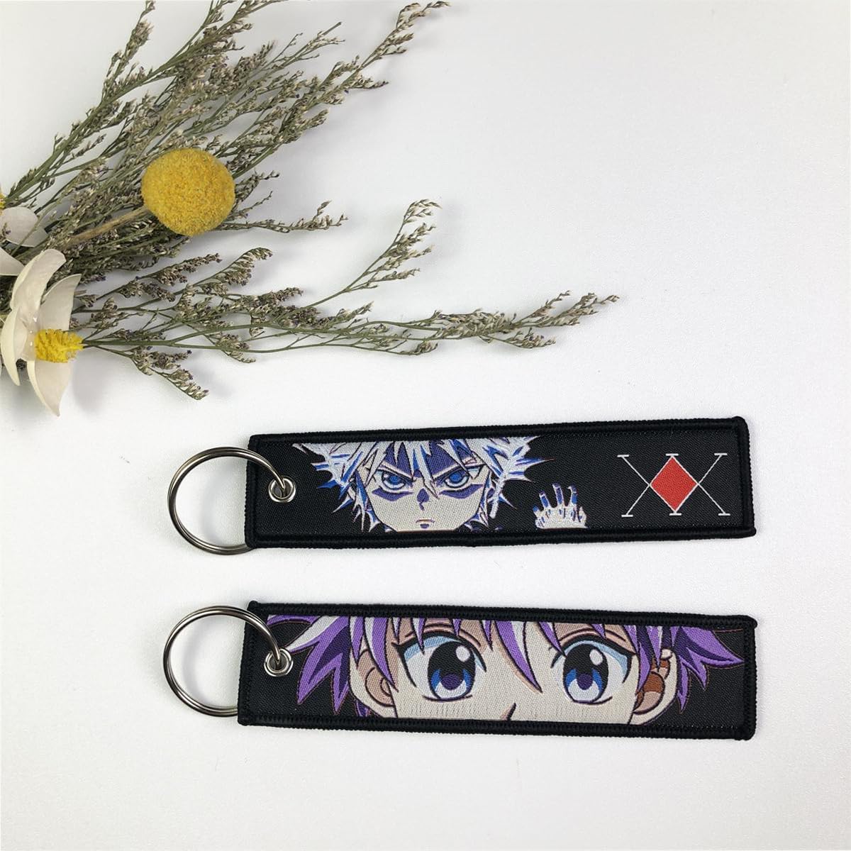 Llavero Anime con Etiqueta Motocicleta Accesorio Coche