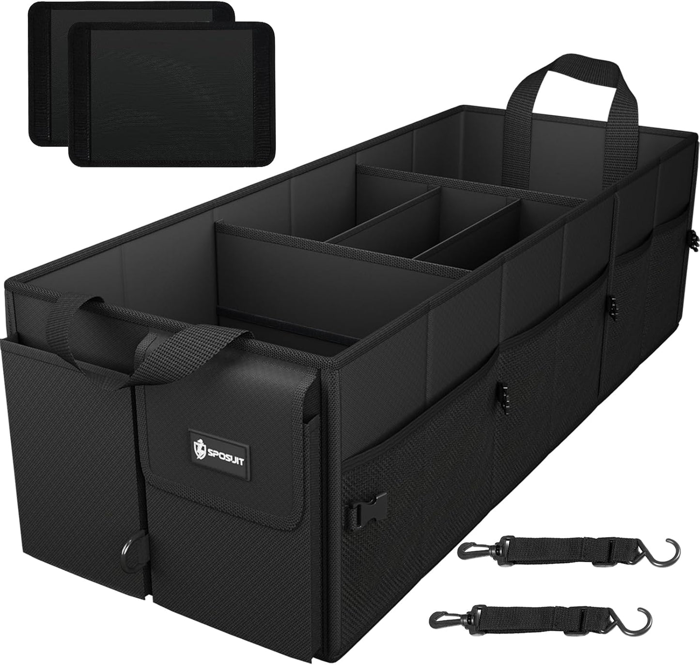 Organiz. maletero extragrande 98L plegable con divisores