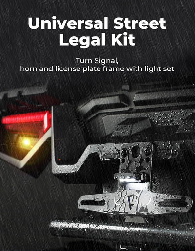 Kit señal giro UTV con bocina 110D soporte matrícula luz