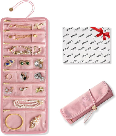 Bolsa terciopelo organizadora joyas plegable mujer