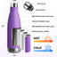Botella agua deportiva acero inox doble pared 17oz morado
