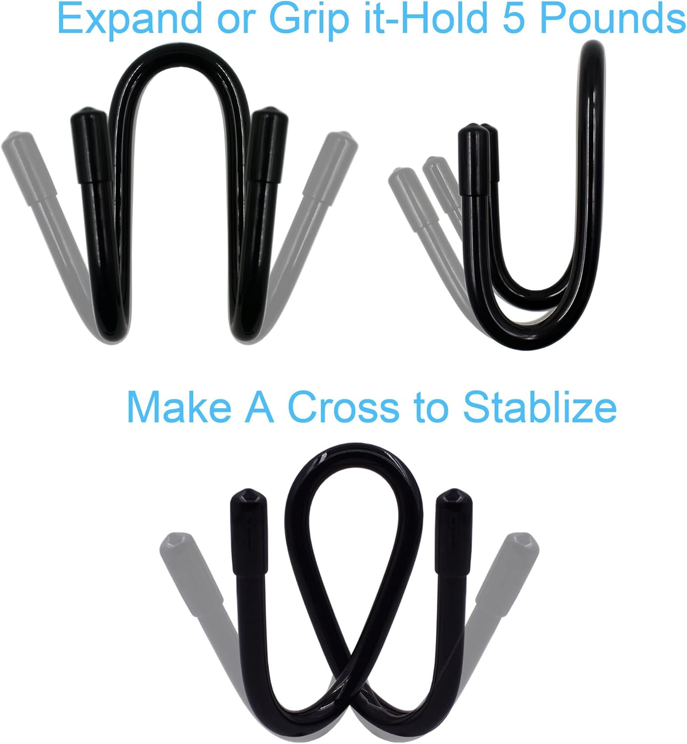 Perchas cadena para sostener postes cepillos hasta 2lb