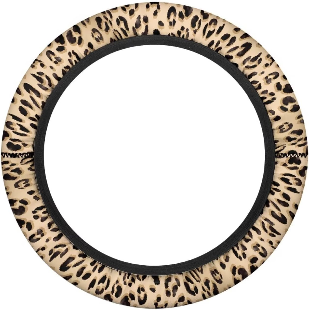Fundas volante carrito golf elástica leopardo antiderrap