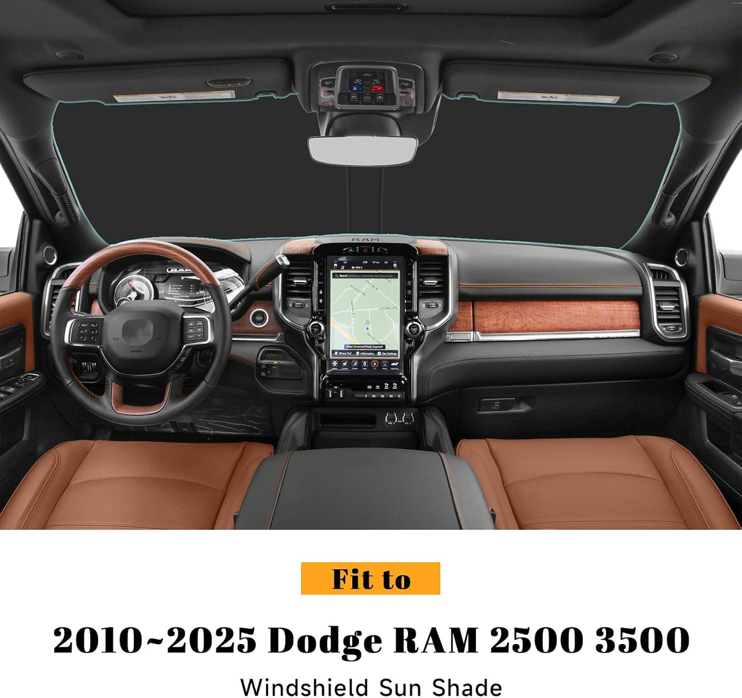 Parasol reflectante plegable para Dodge Ram 2500 3500 10-26