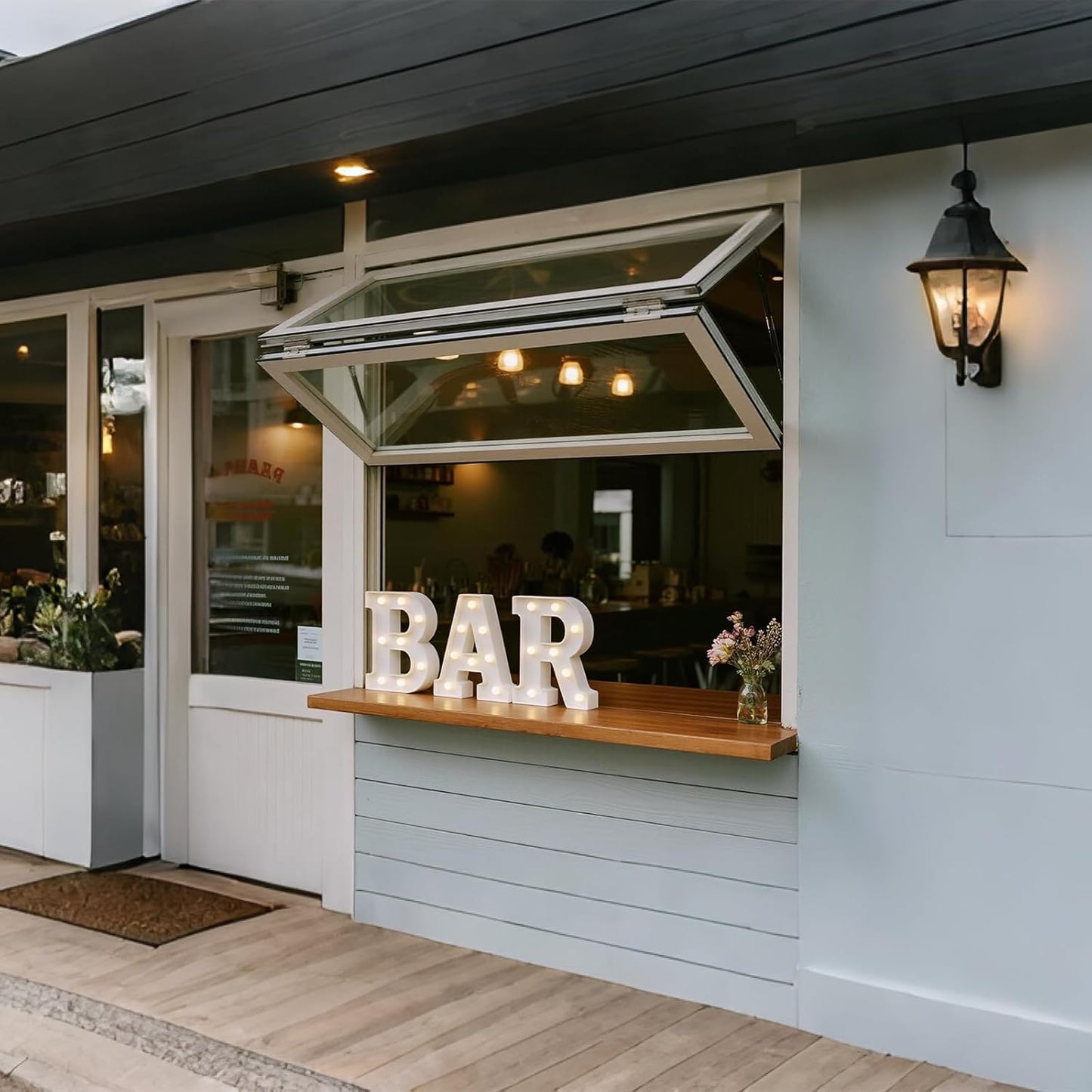 Letrero bar luces led colgables batería para pub cafetería