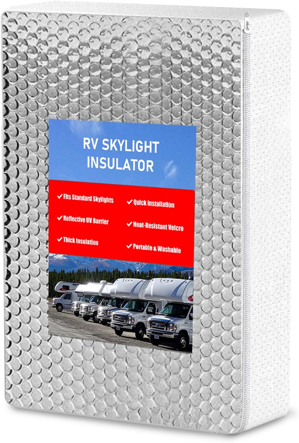 Aislador tragaluz RV 22x14x3 pulg impermeable reflectante
