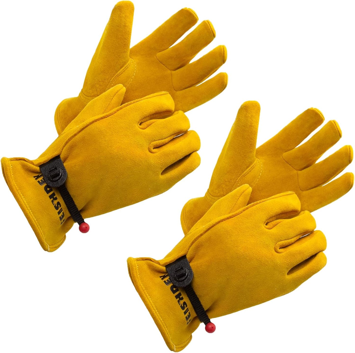 Guantes trabajo niños ante venado suaves duraderos flexibles