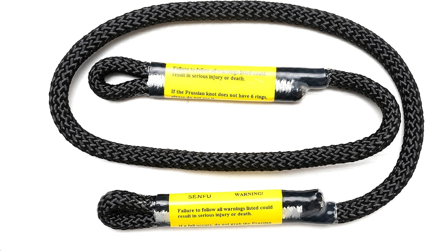 Cuerda seguridad caza 30ft con nudos prusik