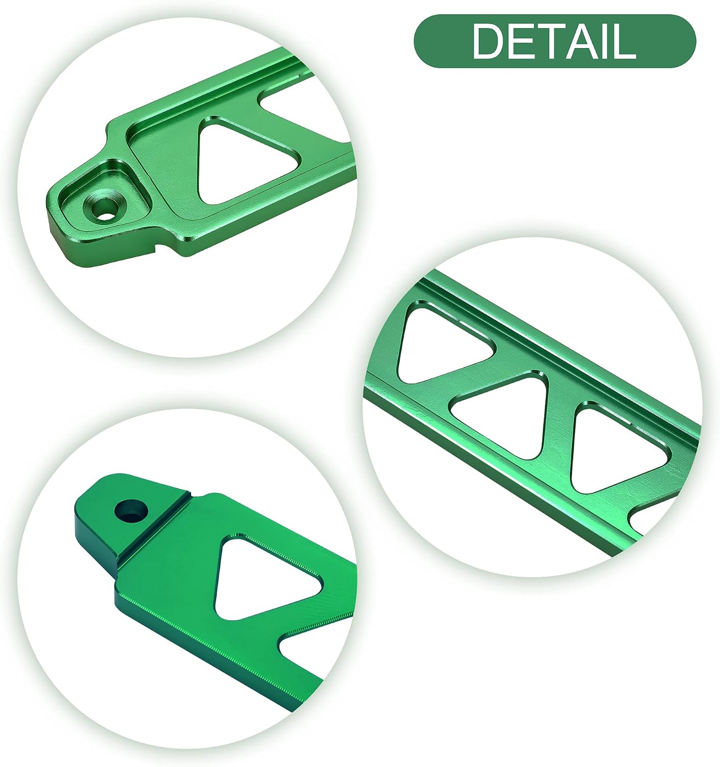 Soporte amarre batería aluminio para Honda Civic Acura verde