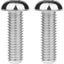 Tornillos cabeza botón titanio M8x25mm plateado