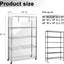 Cubierta estante PVC transparente con cremallera 36x14x54