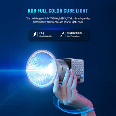 Luz LED RGB portátil 60W con control APP DMX