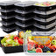 15 Pzas Recipientes Plástico 24oz para Preparar Alimentos