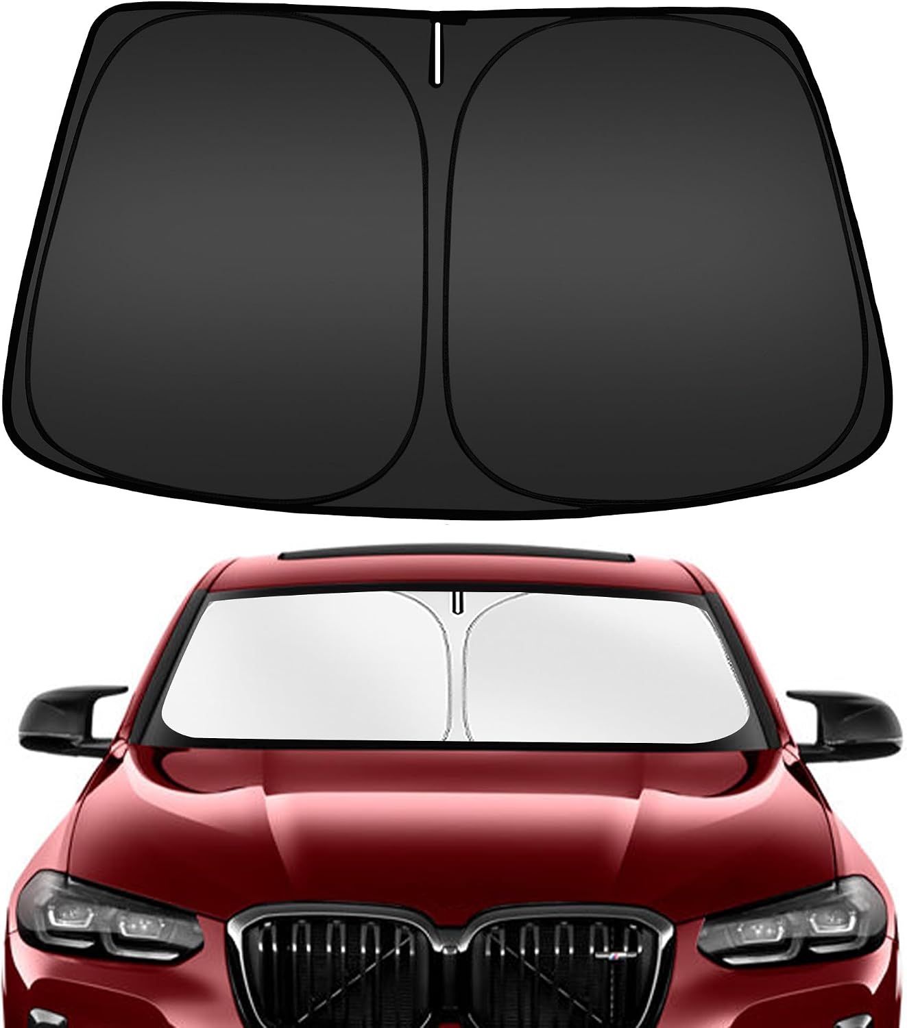 Parasol parabrisas BMW X4 19-25 plegable bloquea UV