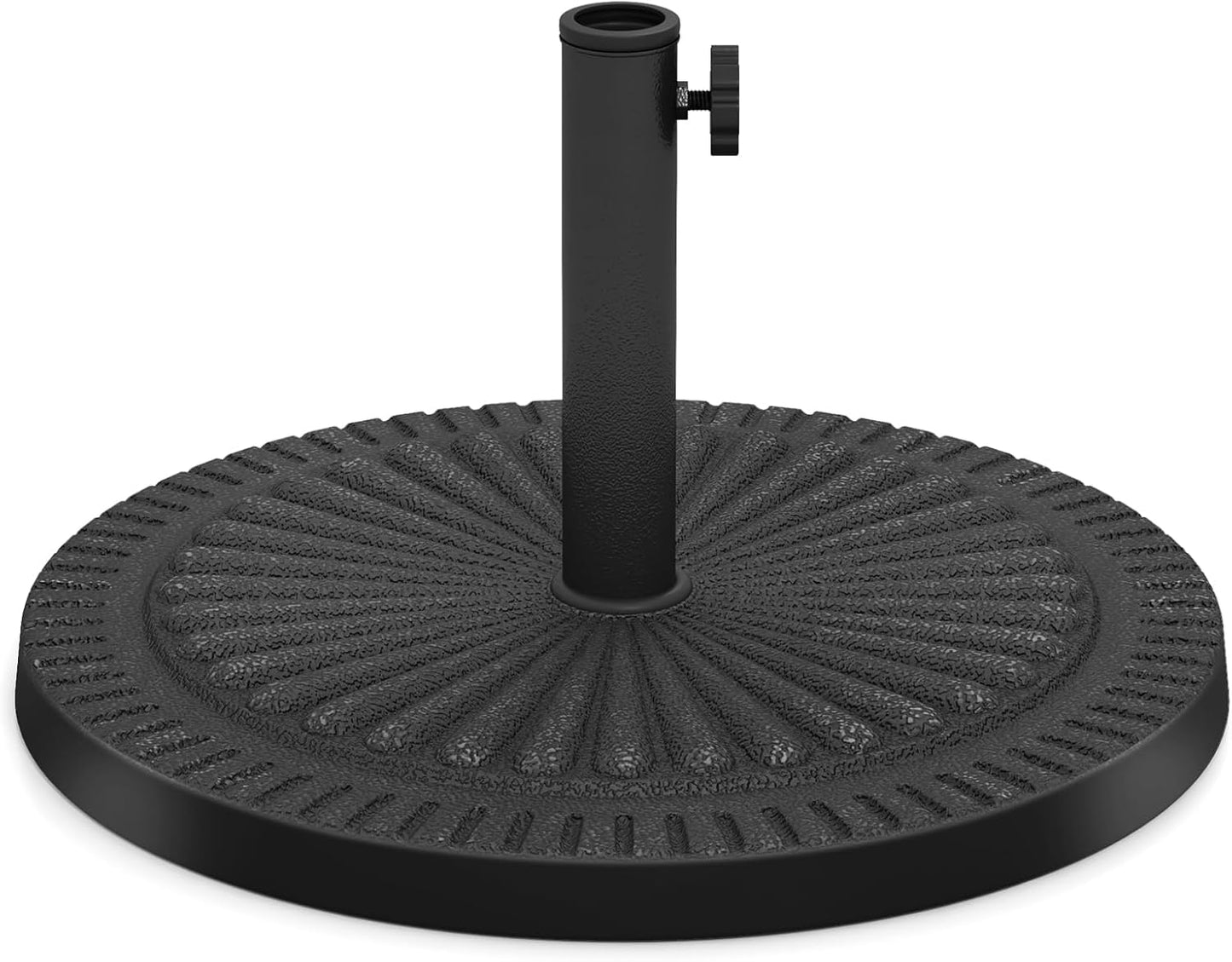 Base sombrilla 31.5lb soporte resina perilla ajustable
