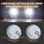 2 Lámparas LED redondas 4" freno reversa camión