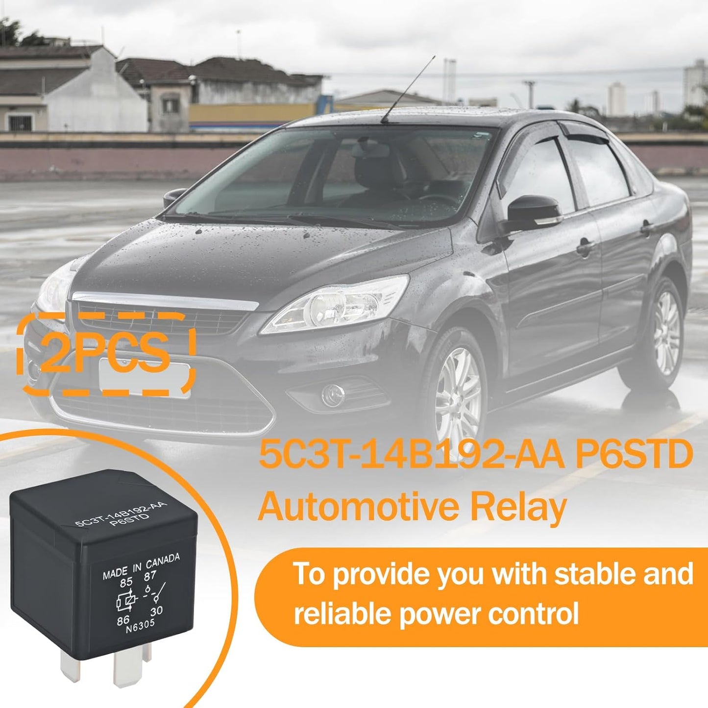 Relé potencia 12V 40A 4 pines para Ford pack 2