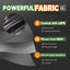 Lona negra 6x8ft poliéster resistente UV impermeable