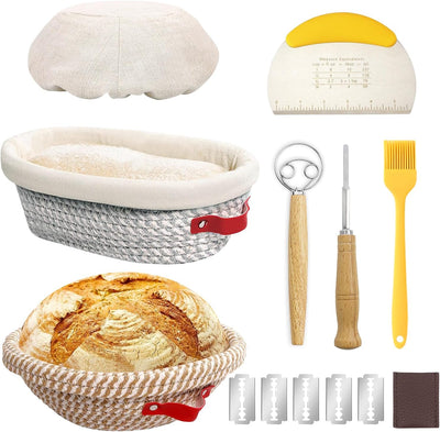 Set cestas pan artesanal con forros y cubiertas