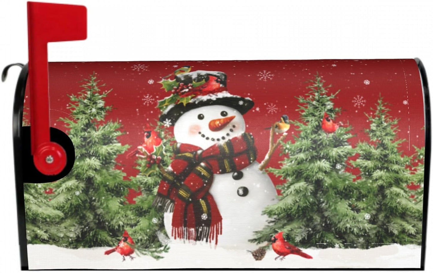 Cubierta magnética buzón navidad muñeco nieve 64,7x53,3cm