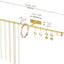 Soporte joyas colgar pared 12.6" pack 2 dorado