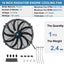 Ventilador eléctrico 16" 12V 120W con kit montaje
