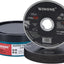 Rueda corte 4 1/2 paq 25 ultrafinas 0.04x0.87pulg acero inox
