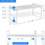 Organiz. estante cocina expandible blanco 1 pack