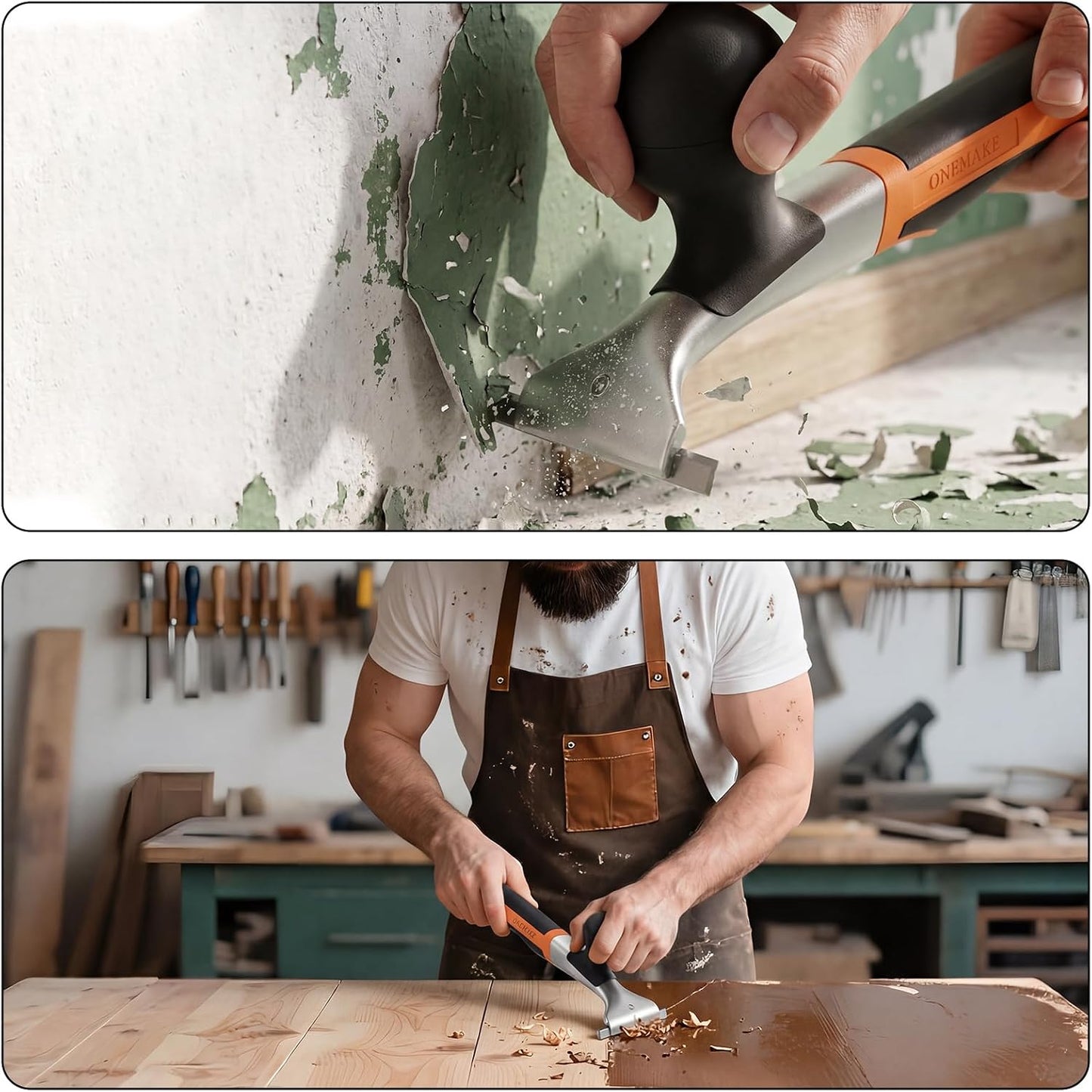 Raspona ergonómica carburo 2.5pulg para madera metal vidrio