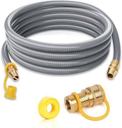 Manguera gas natural 3/4pulg conexiones rápidas 36pies