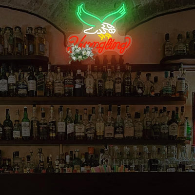 Letrero neón para bar pub y negocios con luces led