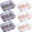 6 Cajas Almacenamiento Huevos Rejillas Refri Azul
