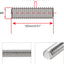 Varilla M6 x 5.9pulg acero inox 304 paso M6-1 para anclaje